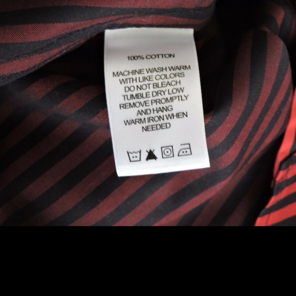 Foxcroft Red Black Button Down Shirt Non Iron 2P - Picture 7 of 8